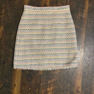 Ann Taylor Pastel Tweed Pencil Skirt